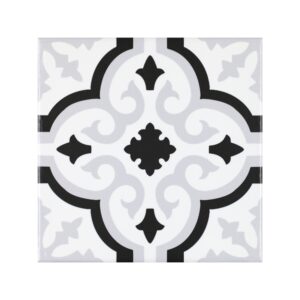 Carreau de ciment Orly Blanc 20x20