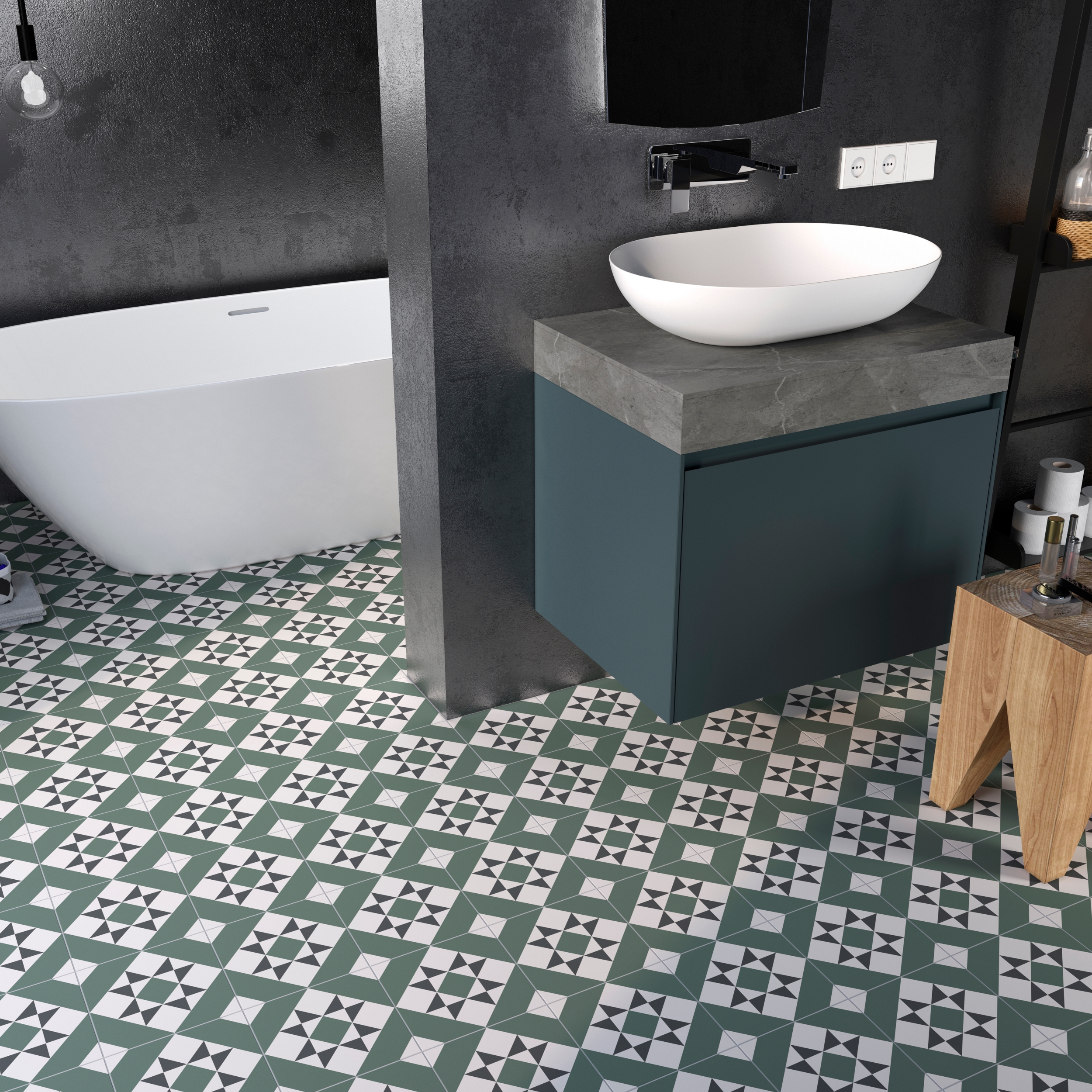 Carreau de ciment victorian melvin 20x20-1