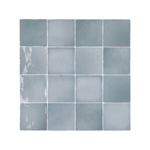 Carrelage Zellige Casablanca Bleu Midi 13x13 - 1