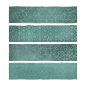 Carrelage Zellige Tetuan Bleu Aube 7,5x30 - 1