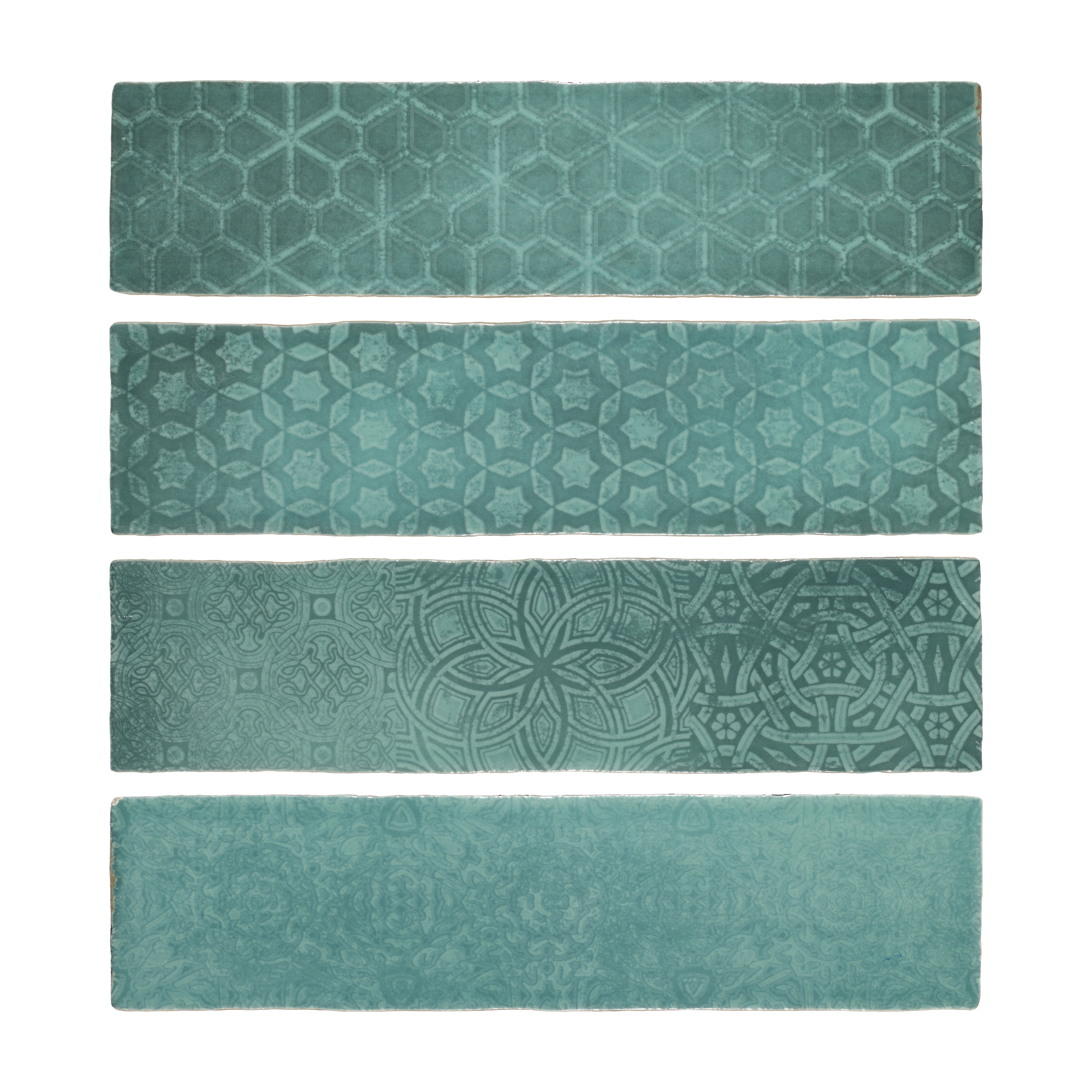 Carrelage Zellige Tetuan Bleu Aube 7,5x30 - 1