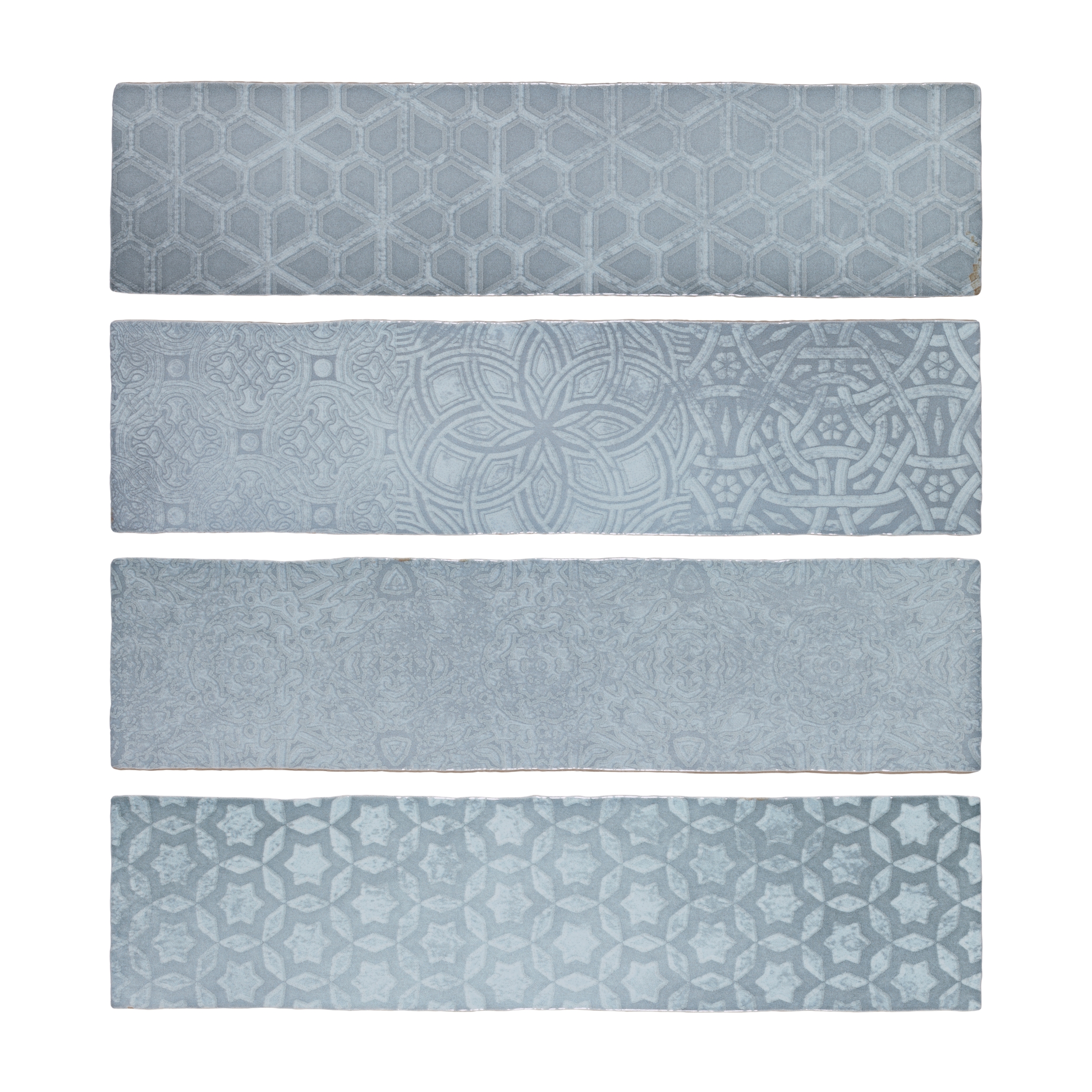 Carrelage Zellige Tetuan Bleu Midi 7,5x30 - 1