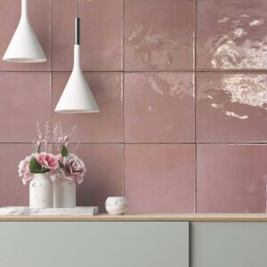 Carrelage Zellige Zel Rabat Rose 13x13 - 1