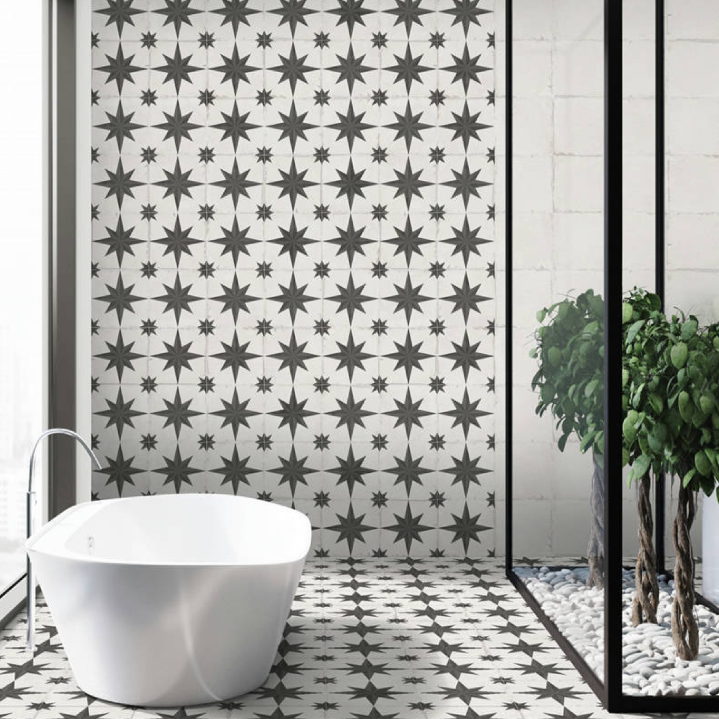 Carreau de ciment Chez Coco Sun 25x25 - 2