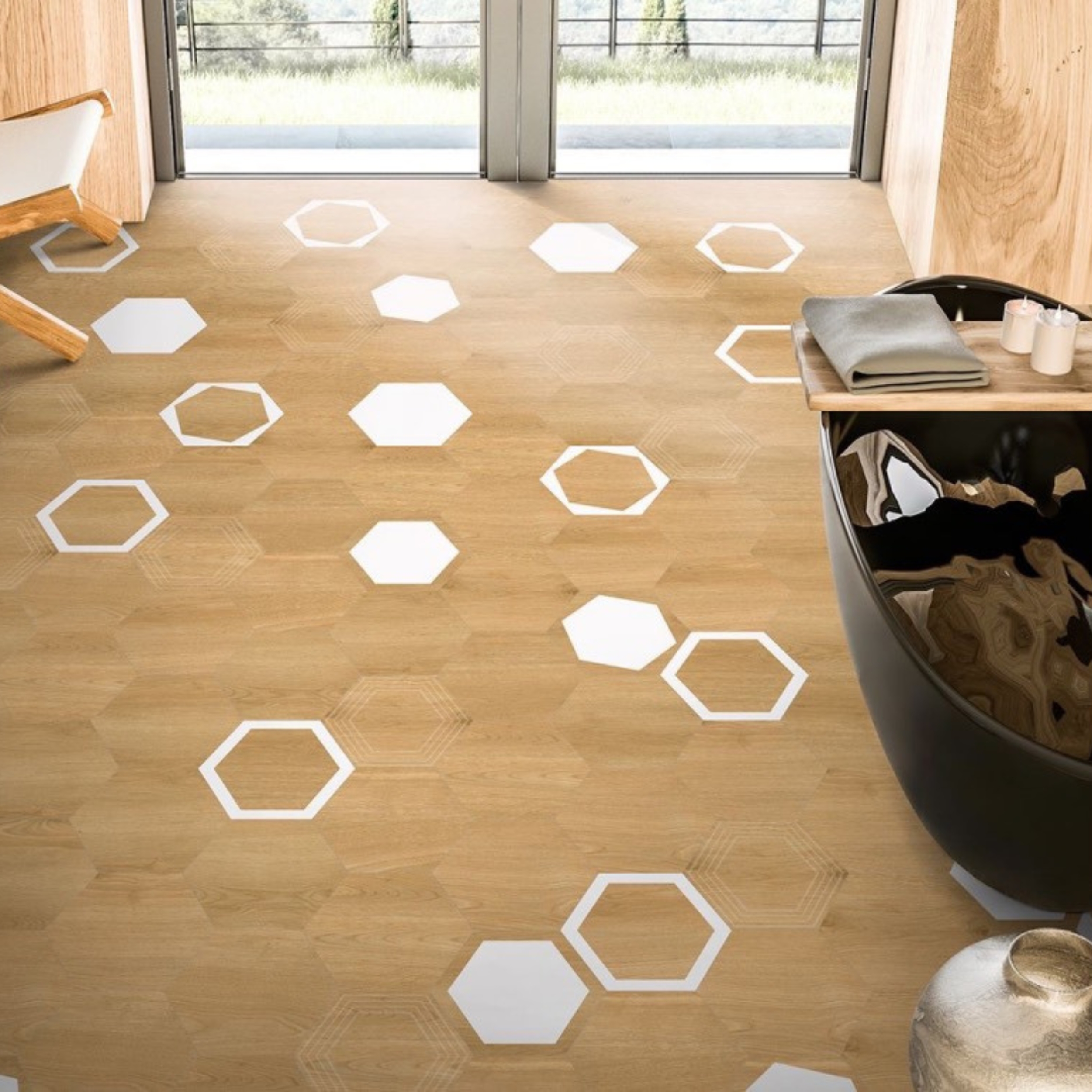 Carreau de ciment Hexa Verona Move 23x27 - 1