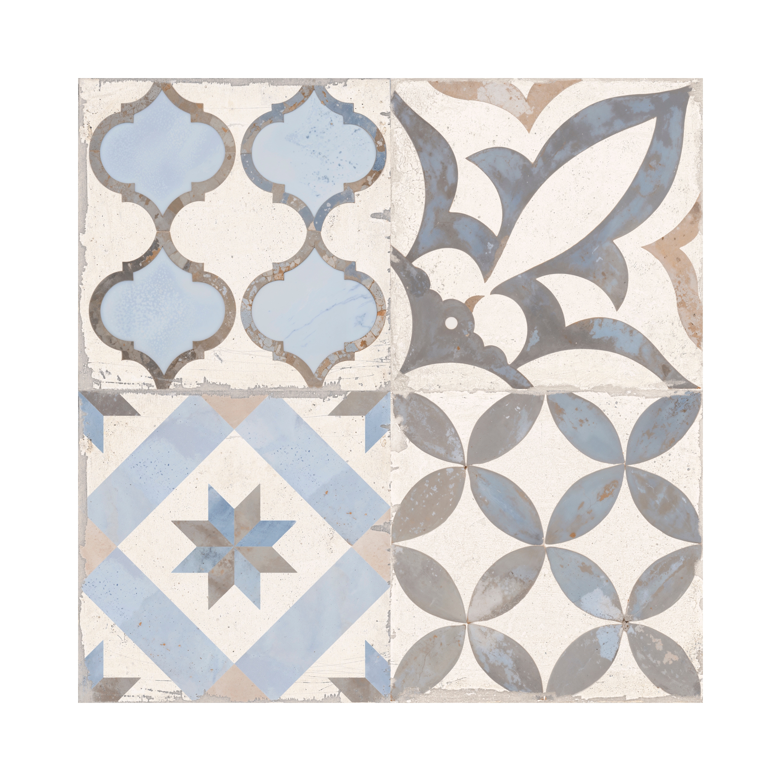 Carreau de ciment Vichy Mix 25x25 - 2