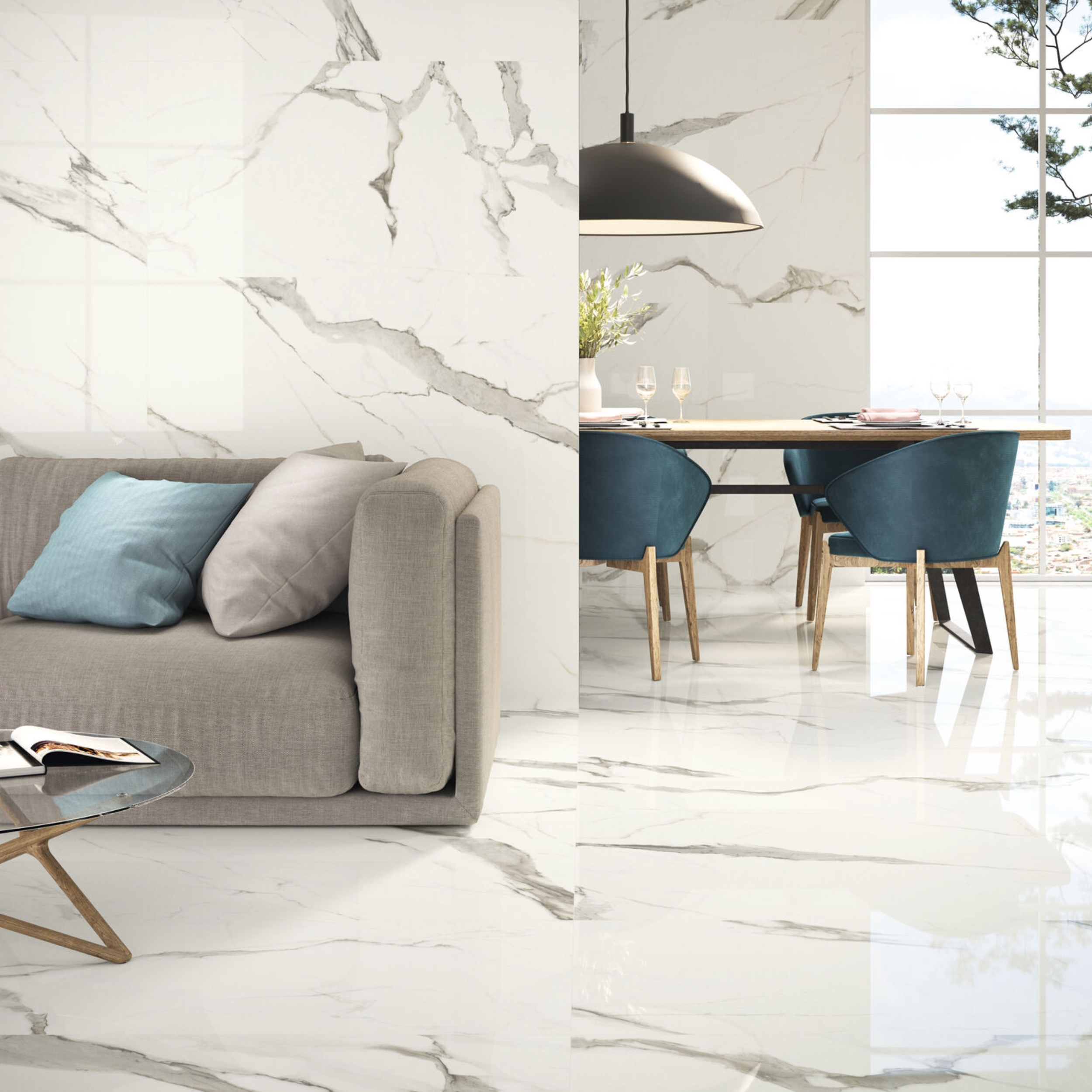 Carrelage marbre Statuario Pulido 60x120 - 1