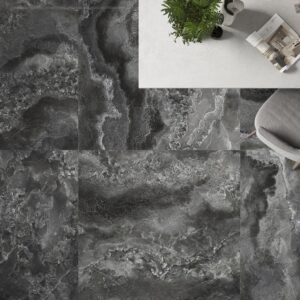 Carrelage Marbre Onyx Diamond Black Obsidian