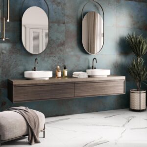 Carrelage Métal Alloy M Azzurro
