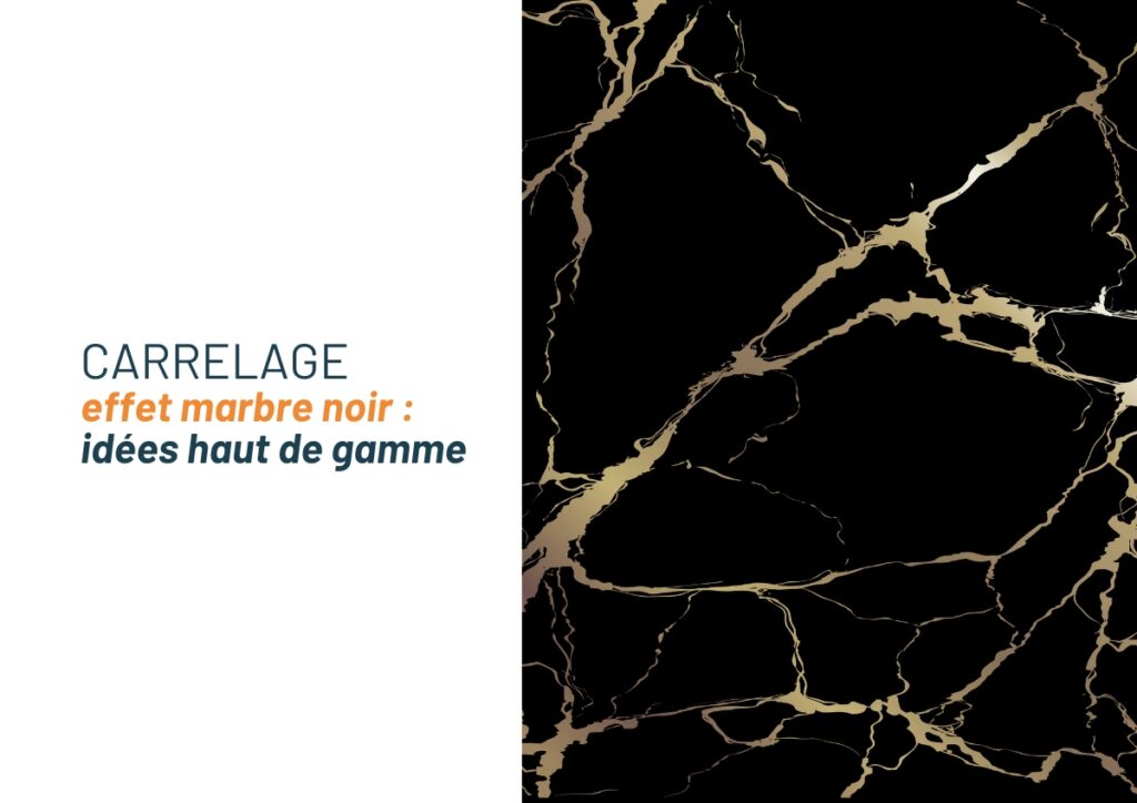 Carrelage marbre noir haut de gamme