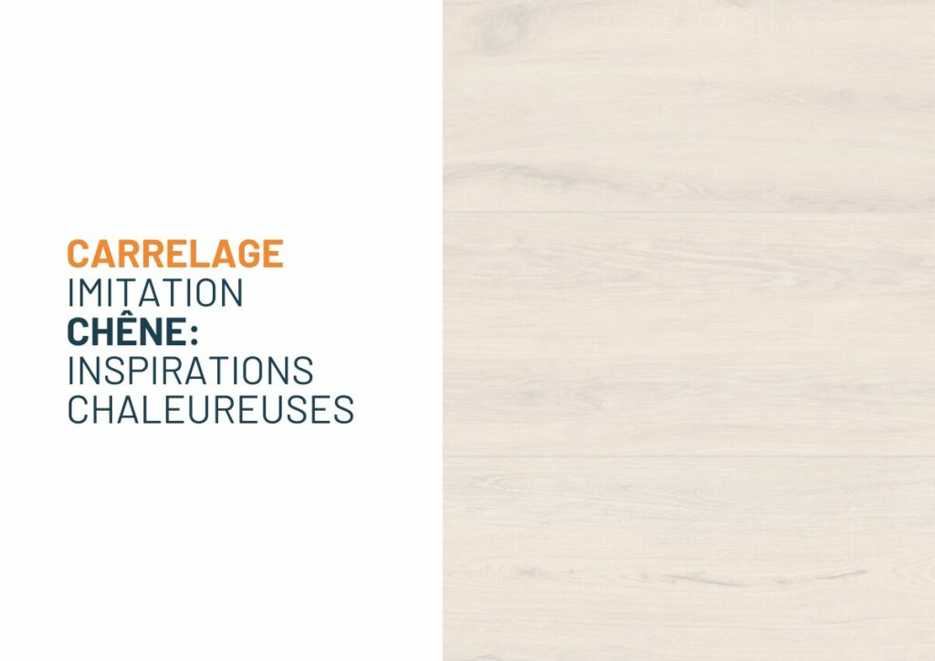 Bannière carrelage imitation chene