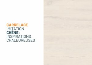 Bannière carrelage imitation chene