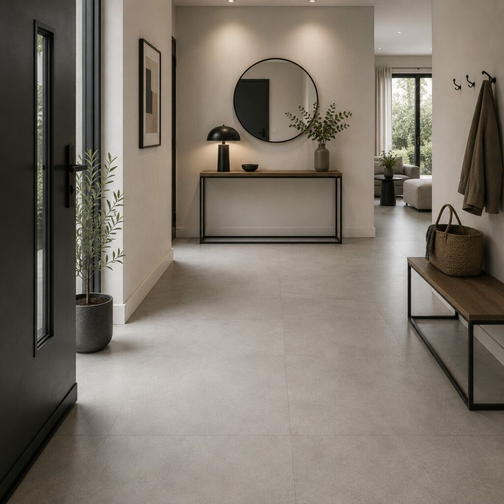 carrelage beton entrée