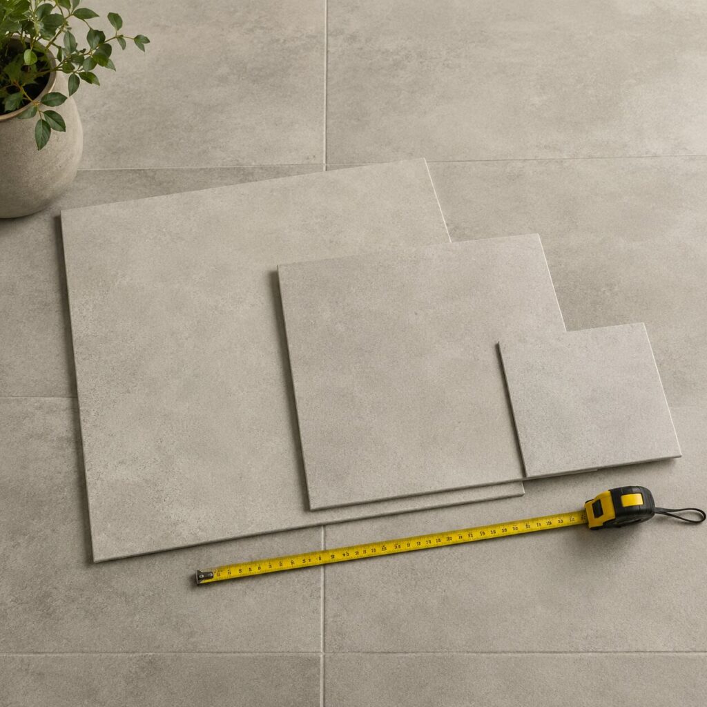 carrelage beton format