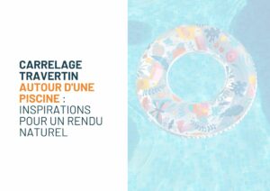 travertin tour de piscine