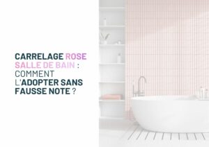 carrelage rose salle de bain