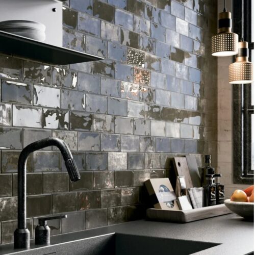 Carrelage Zellige Earth Ebony 7,5x30